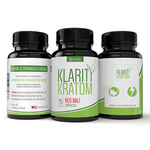 KLARITY KRATOM CAPSULES - RED BALI 75ct