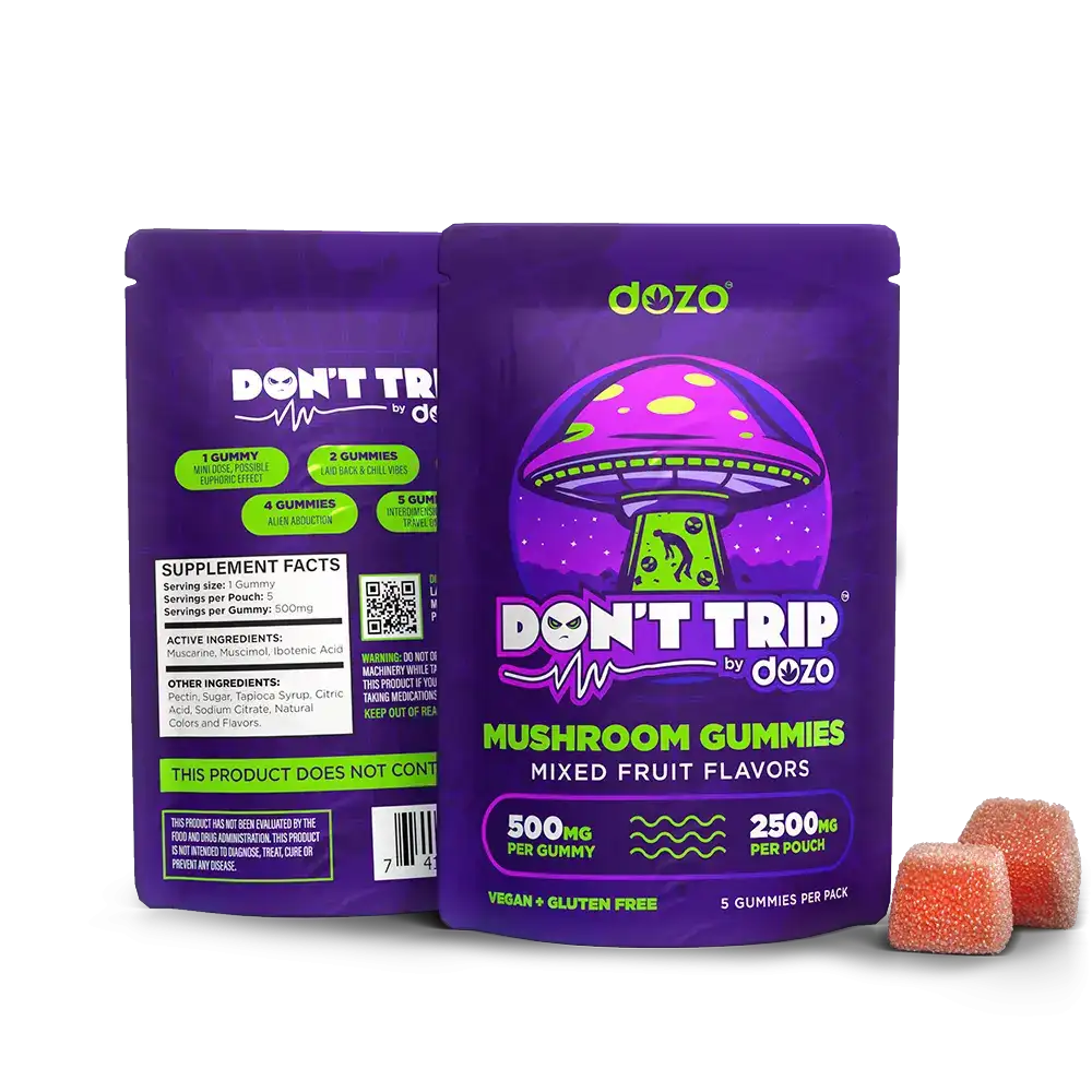 DOZO DON’T TRIP MUSHROOM GUMMIES 2500 MG