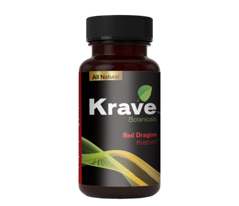 KRAVE BOTANICALS KRATOM CAPSULES - RED DRAGON