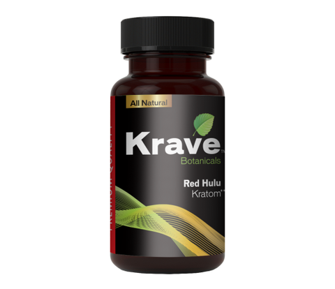 KRAVE BOTANICALS KRATOM CAPSULES - RED HULU